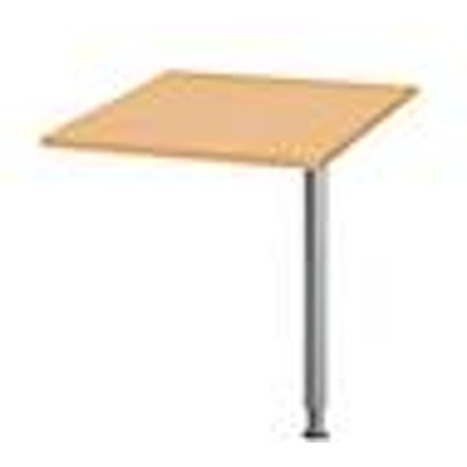 Schäfer Shop Genius Verbindingsplaat, B 800 x D 800 mm, beuken/blank aluminium