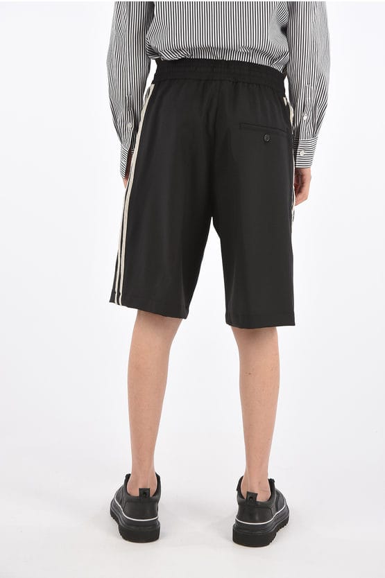 Trekkoordshorts in zwart