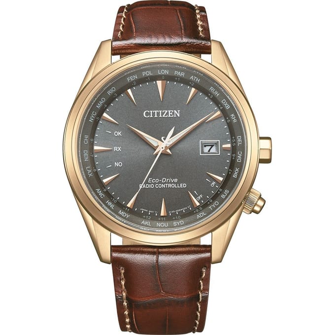 Citizen CB0273-11H Horloge - Leer - Bruin - Ø 42 mm