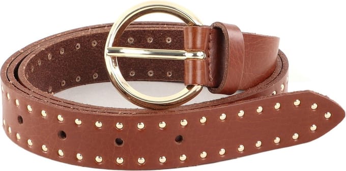 Vanzetti Leren Riem Slim Belt W75 Cognac Bruine