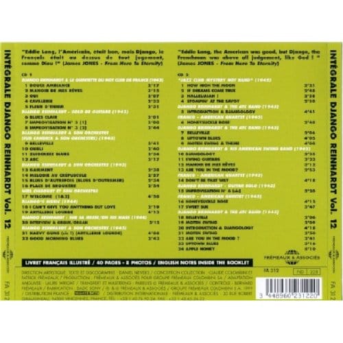 Django Reinhardt - Complete Django Reinhardt 12: Manoir De Mes Rêves (2 CD)