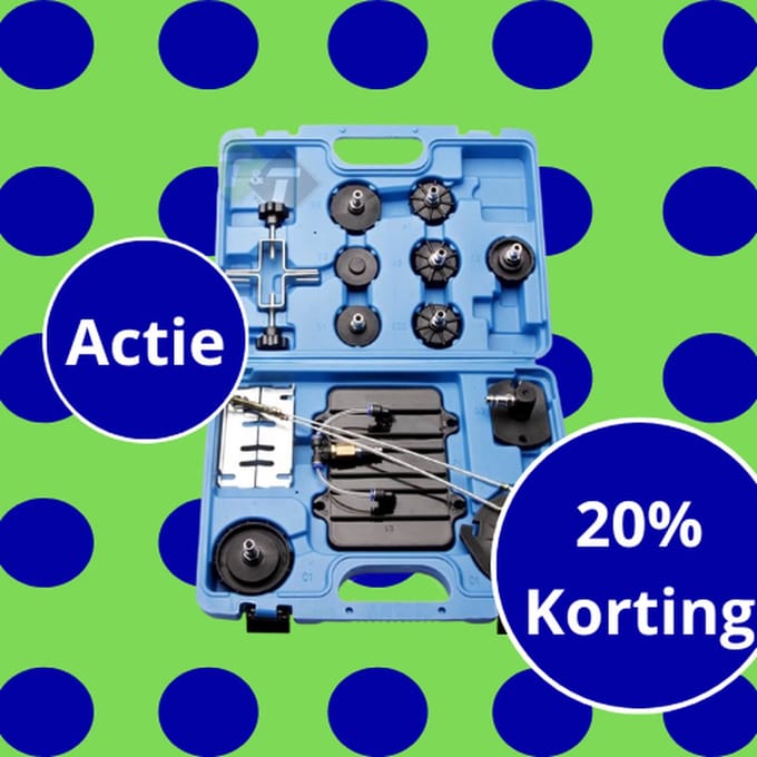 11 delige Adapter set, Remontluchter op pers lucht, Rem ontluchting set, ontluchtingsset