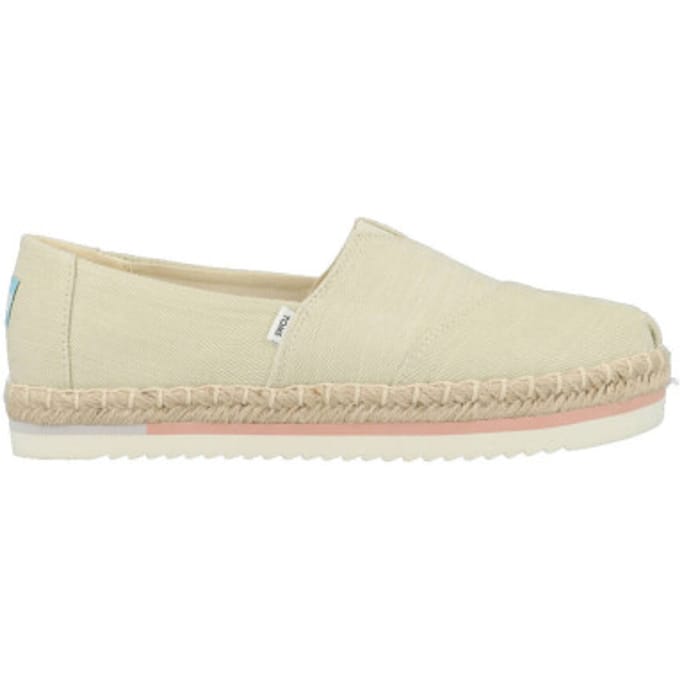 Toms Alpargata Platform Rope Espadrilles - Dames - Beige - Maat 36