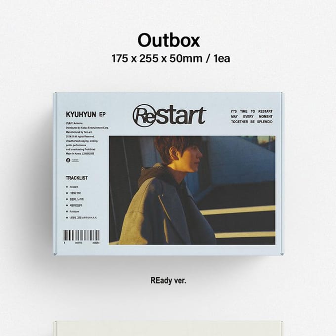 KYUHYUN (Superjunior) : EP [Herstart] 2 IN SET gray