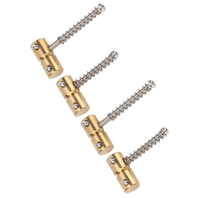 4 Stuks Bas Snaar Zadel 4?String Messing Brug Set Kit Accessoire Vervanging voor Elektrische beige