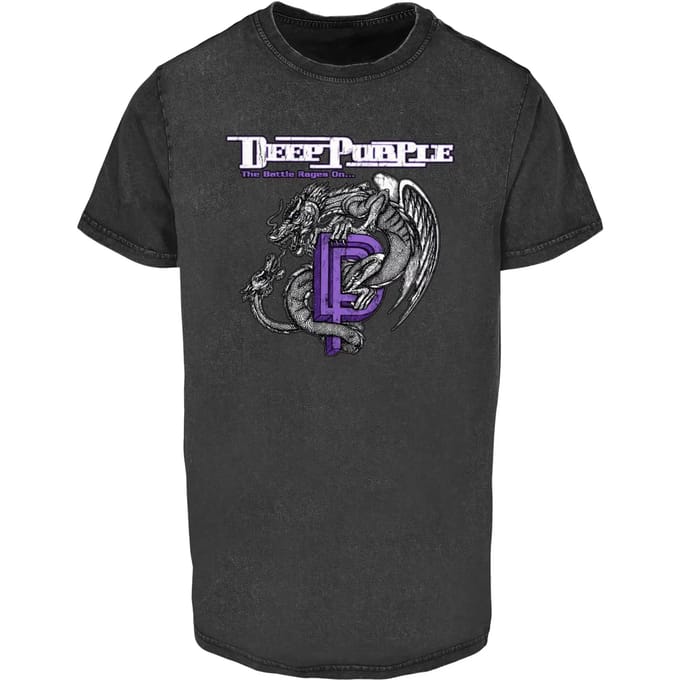 T-shirt Merchcode Deep Purple Dragon Acid Wash