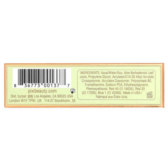 Pixi Beauty, Sheer Cheek Gel, 0215 Flushed, 12.7 g (0.4 oz) black