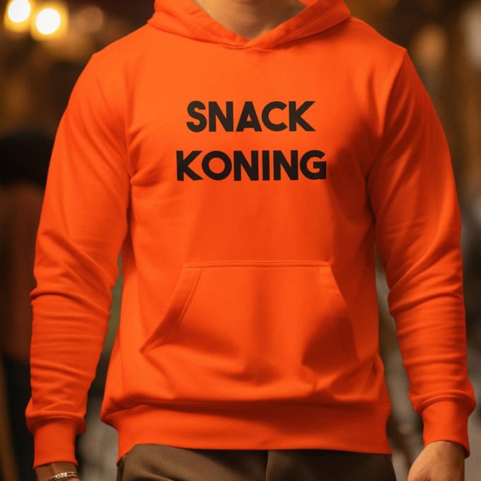 Oranje Koningsdag Hoodie Snack Koning S