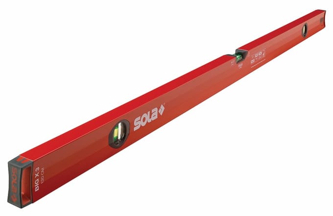 Sola BigX3 80 Waterpas X-profiel - 80 cm – 01373101 - 0.80 m - rood