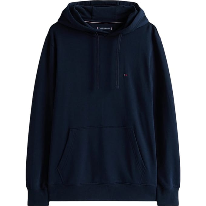 Tommy Hilfiger heren hoodie katoen - donkerblauw