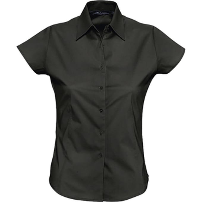 SOL'S Women´s Stretch-Blouse Excess Short Sleeve L630 - Black - XXL