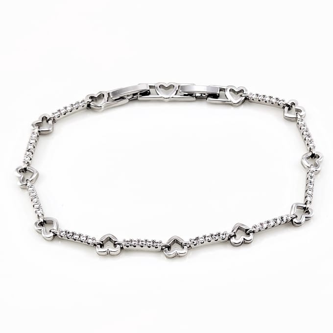 XUPING Gerhodineerde Harten Armband