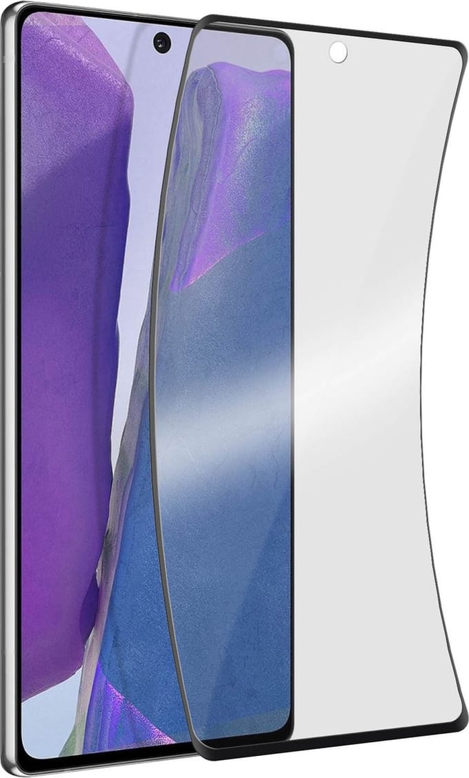 Force Case, Screenprotector geschikt voor Samsung Galaxy Note 20 - Organic Glass, Transparant