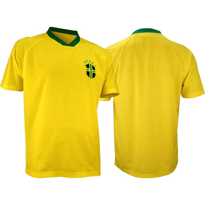 Voetbalshirt Supporter - Senior - Geel/Blauw/Groen - XXL