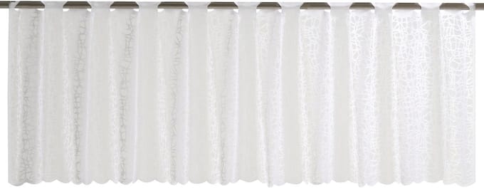 Elbersdrucke Bistro Gordijn Membran 45x160 cm wit semi-transparant