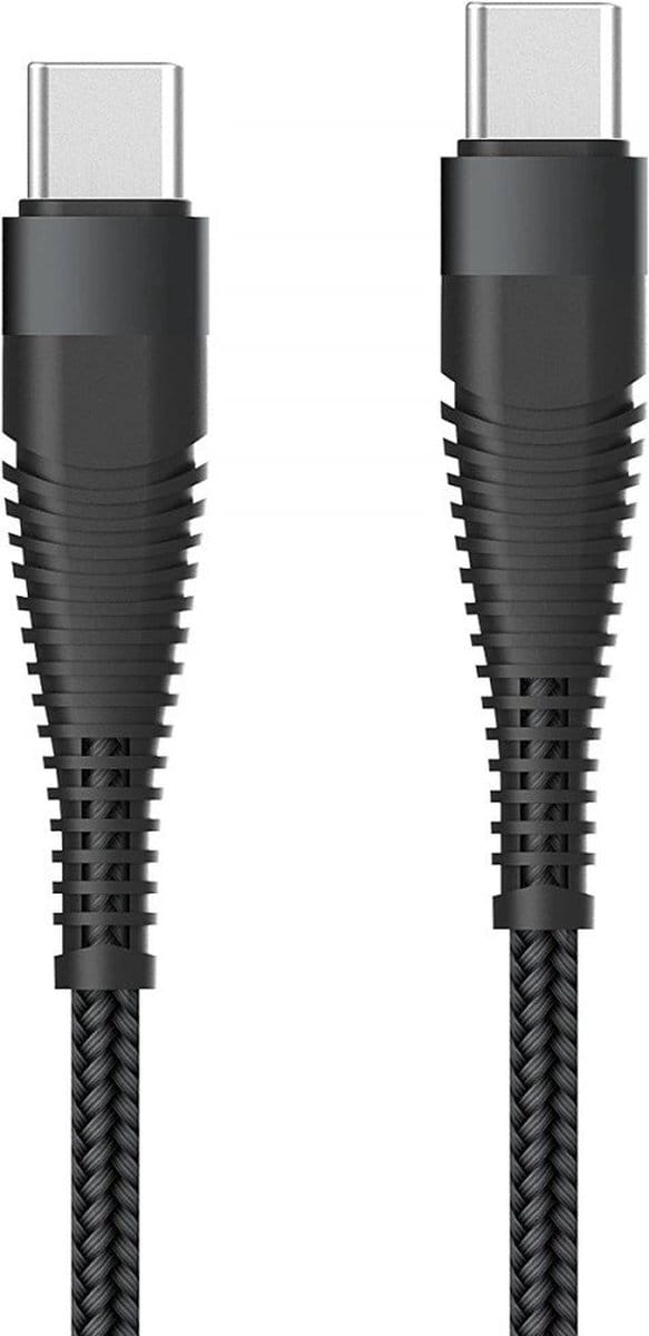 Fontastic 260872 Kabel USB Type-C Male naar USB Type-C Male - 2.5 m - Zwart