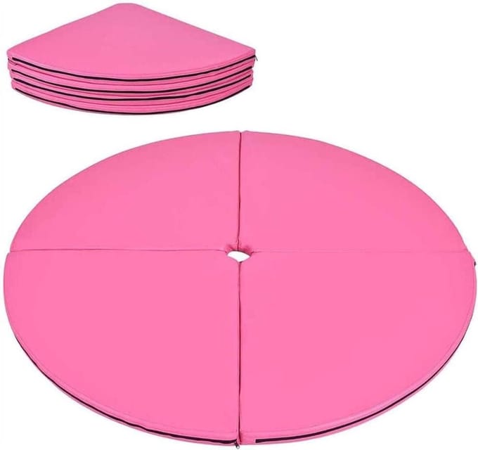 Oefenmat - Gymnastiekmat - Paaldans training - Extra dik schuim - 120 cm diameter - Zwart