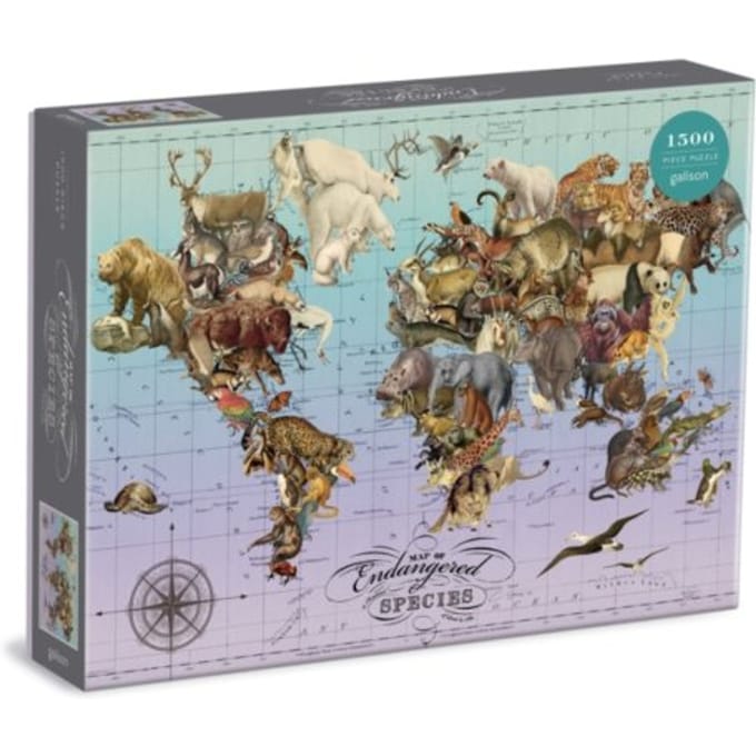 Wendy Gold Endangered Species 1500 Piece Puzzle - Galison