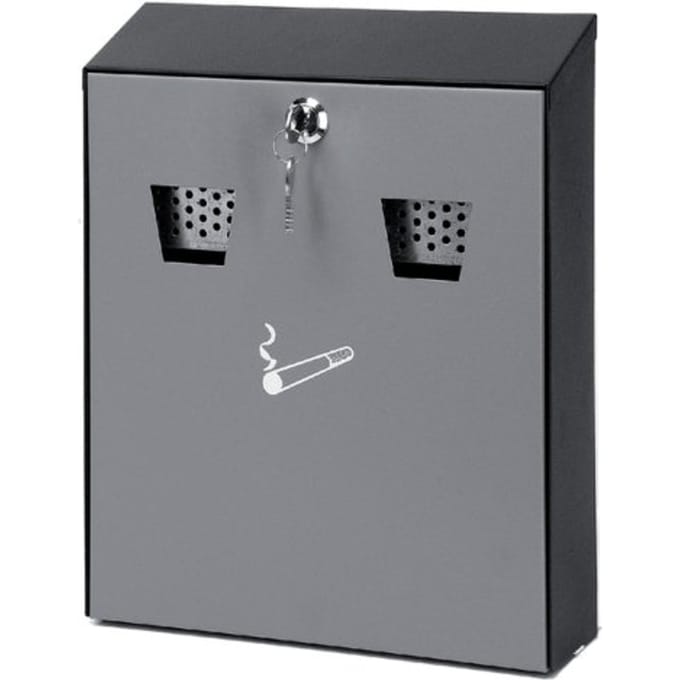 V-Part - Asbak wand zwart - grijs - Wandasbak
