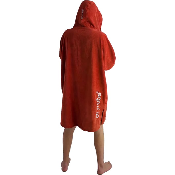 Dryrobe Fullzip Towel Robe Organic Cotton Surf Poncho oranje