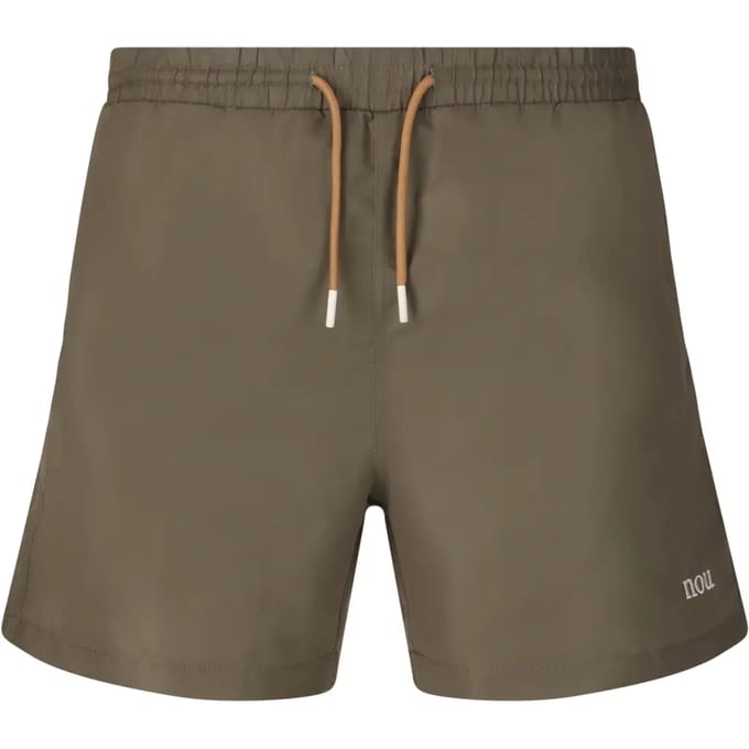 Badshort met logo Nou Veritas