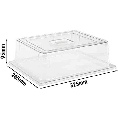 GGM Gastro (6 Stück) GN 1/2 Abdeckhaube - Polycarbonat - Höhe: 95mm
