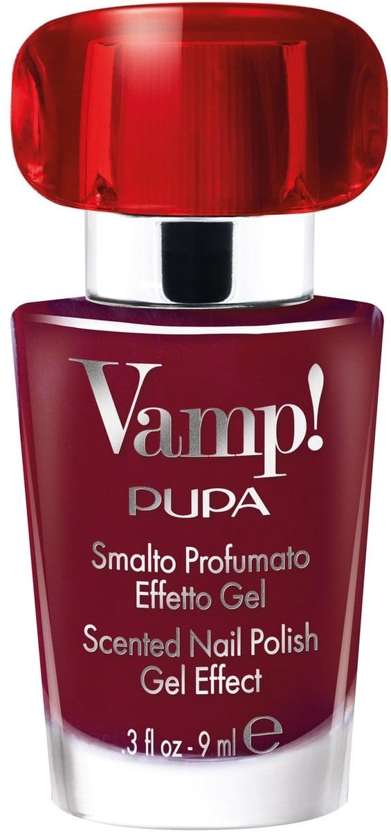 Pupa Milano Vamp! Scented Nail Polish Gel Effect 221-Infinite Burgundy 9ml