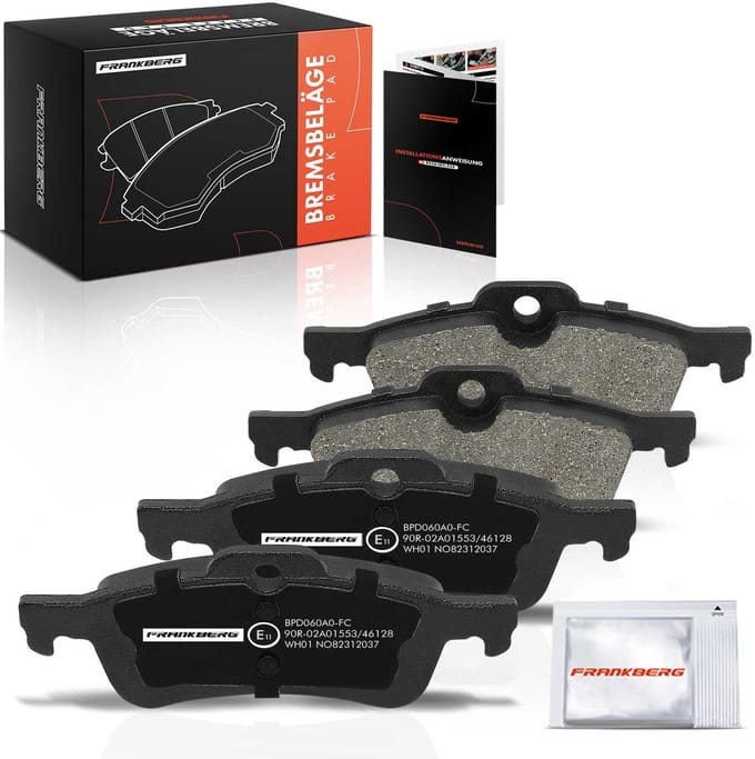 Frankberg 4x Remblokken Achteras voor MINI Mini R50 R53 14L 16L