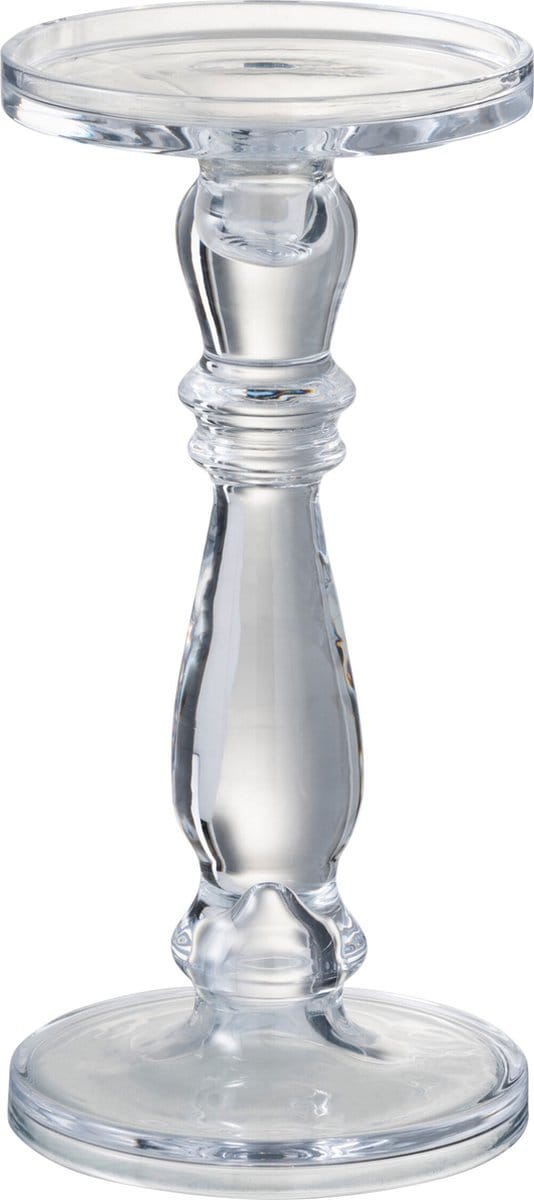 J-Line kandelaar Leti - glas - transparant - medium