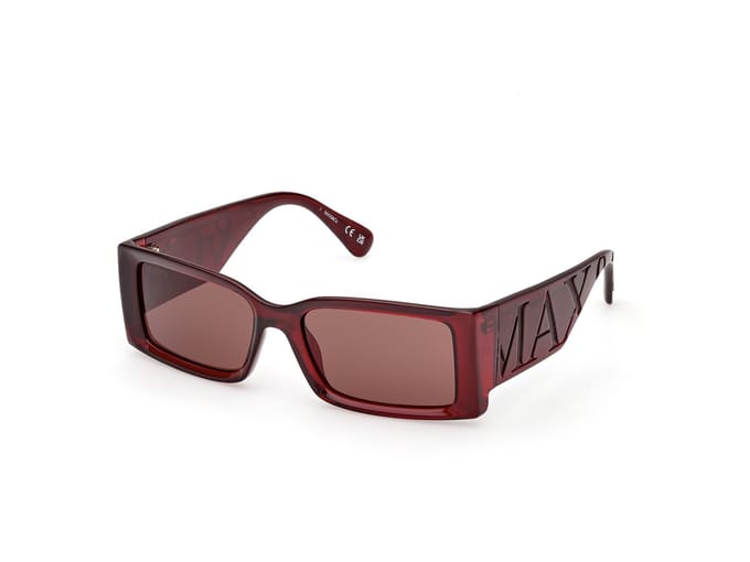 Max &co MO0130 Shiny dark red 54/17/135 WOMAN Zonnebrillen
