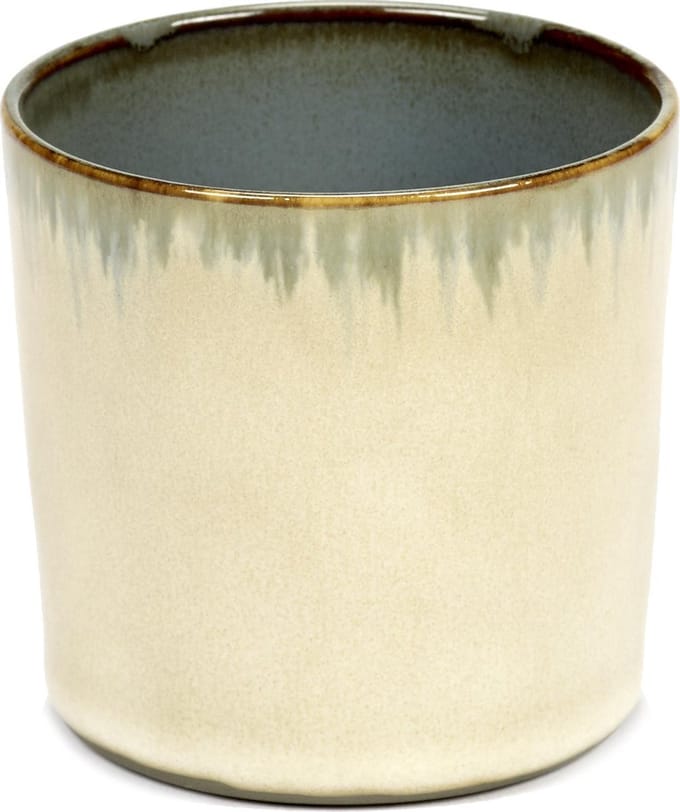 Serax Terres de Rêves Beker - Ø7,5 x H7,5 - Misty Grey / Smokey Blue - 8 stuks