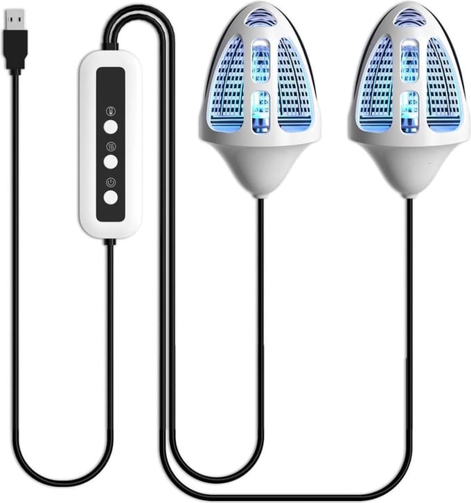 Thuys – Schoenverfrisser – Schoendroger – Ozone Functie – 13 x 11 x 8cm – Wit