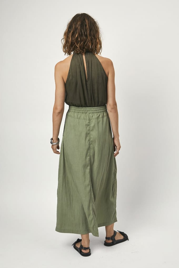 Dante6 Clive Parachute Cargo Skirt Thyme Green Größe: 36 | Midiröcke Outlet | Damen | Grün