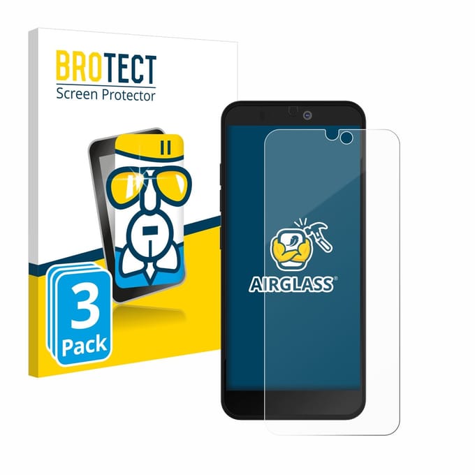 Screenprotector 3 Stuks voor Fairphone 3 Plus Beschermglas transparant