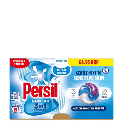 Persil 3-in-1 Non-Bio Wasmiddelcapsules – 15 Stuks