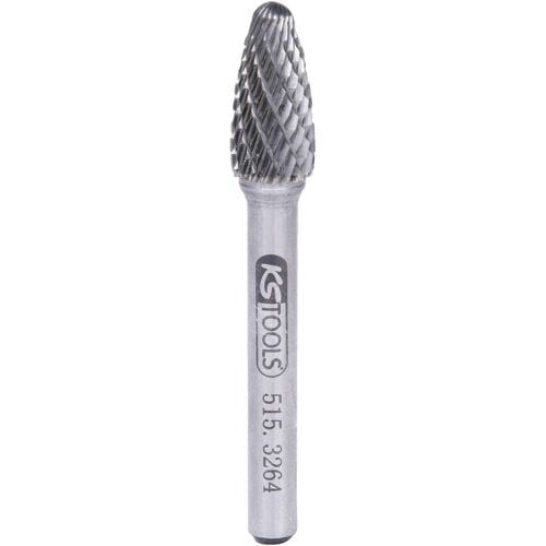 KS Tools 515.3264 Freesstift Hardmetaal Lengte 65 mm Afmeting, Ø 6 mm Werklengte 40 mm Schachtdiameter 6.0 mm