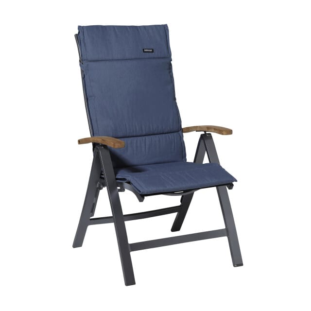 Madison tuinkussen fiber de luxe panama safier blue 125x51 -