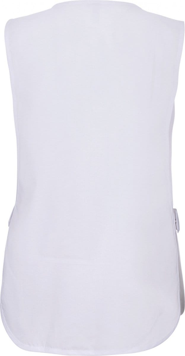 Schort/Tuniek/Werkblouse Dames S/M Kariban White 65% Polyester, 35% Katoen