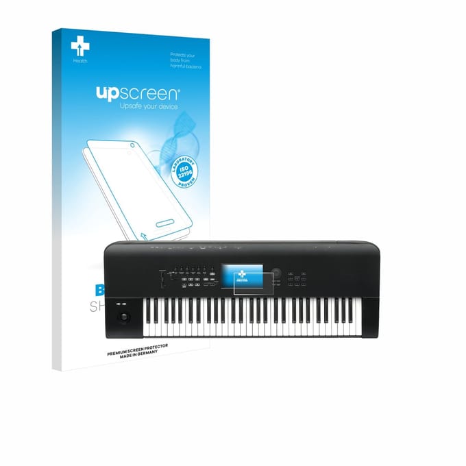 upscreen - Screenprotector voor KORG Nautilus 61 - Folie Beschermfolie transparant antibacterieel