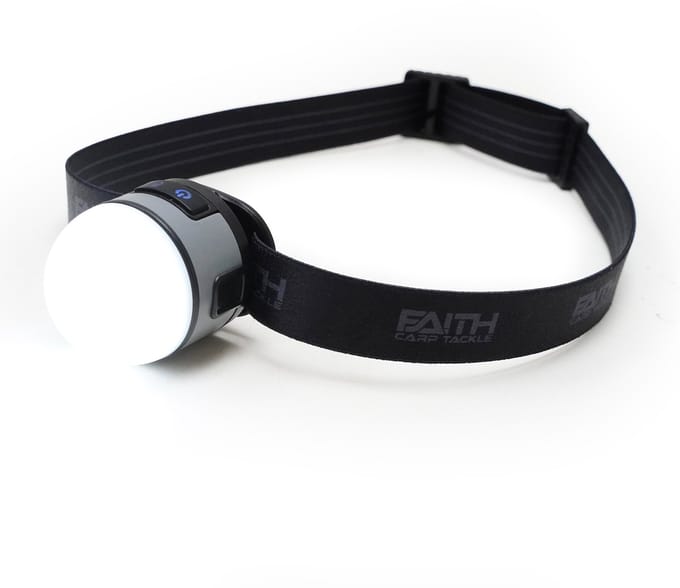 Faith Senso Hoofdlamp- EXB-4 - Led - Oplaadbaar - tevens tentlamp - 500mAh - Spatwaterdicht