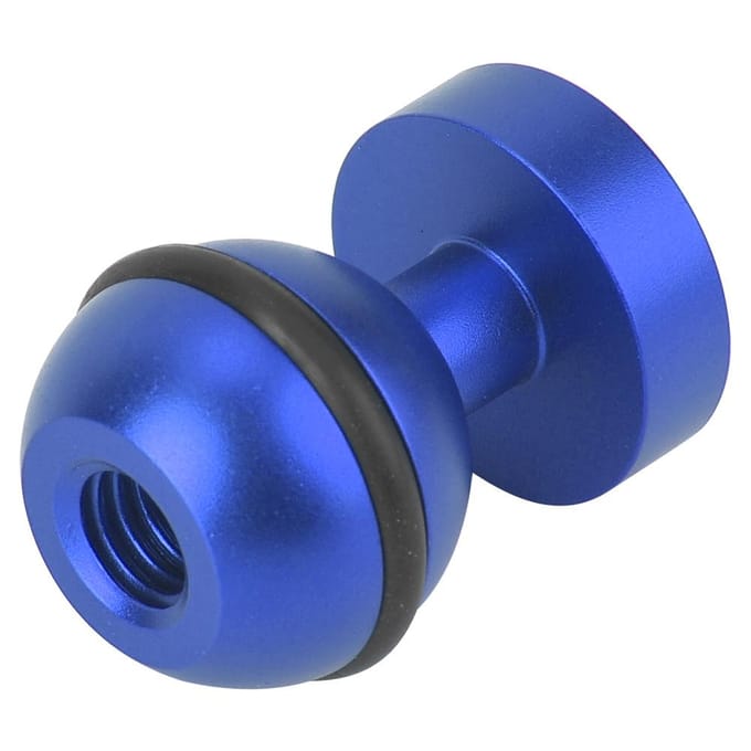 Duiklicht Beugel Actiecamera Kogelkop Basis Hot Shoe Mount 1/4 Schroefgat(blauw) blauw
