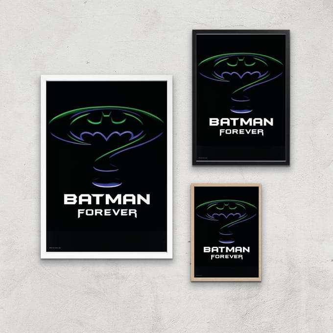 Batman Forever Giclee Art Print - A2 - White Frame