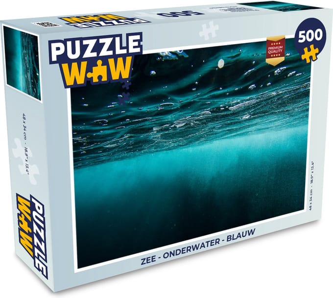 Puzzel Zee - Onderwater - Blauw - Legpuzzel - Puzzel 500 stukjes