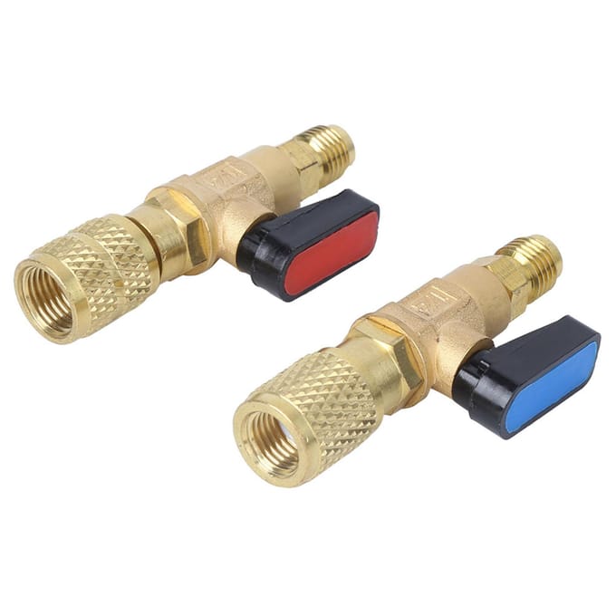 Koelmiddelklep Airconditioning Laadslang Adapter Kogelkraan voor R22 R410A