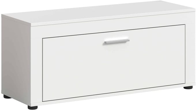 Jam kledingkast bank wit melamine - 35x100x44cm