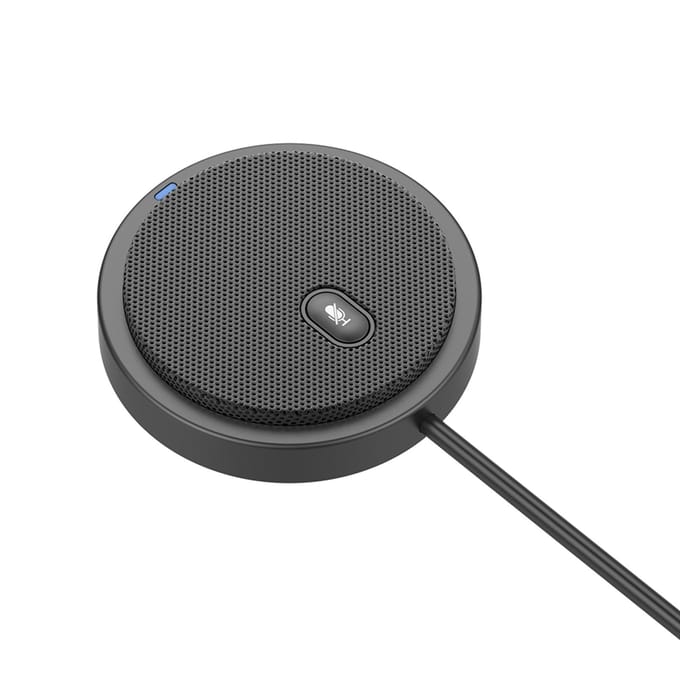 UM02 USB Omnidirectionele Condensator Microfoon Mic voor Vergadering Zakelijke Conferentie Computer Desktop zwart