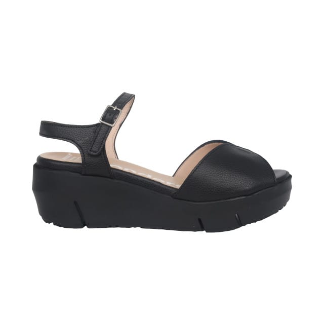 Wonders D-8272 - dames sandaal - Zwart - maat 41 (EU) 8 (UK)