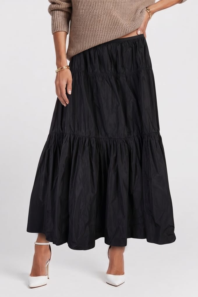 ARKET Jonis Taffeta Black Taglia: 38 | Maxi gonne Outlet | Donna | Nero