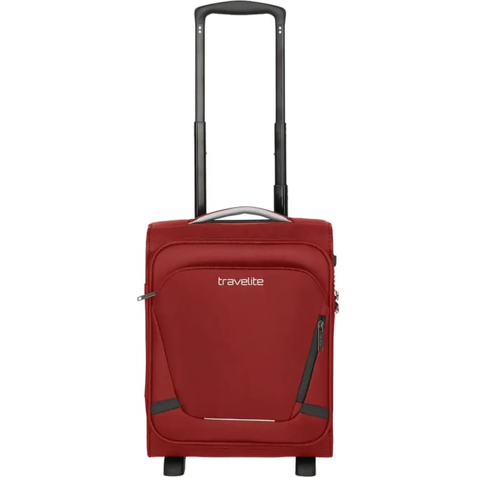 Travelite Jetpack Easy 2 Cabin 21 liter - Red – Underseater trolley – Van polyester – Handbagage koffers, koffers en reiskoffers