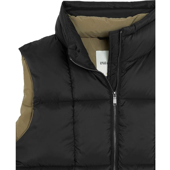 Lyle & Scott Square Wadded Puffer Gilet Lacquer Taglia: M | Giacche senza maniche Outlet | Uomo